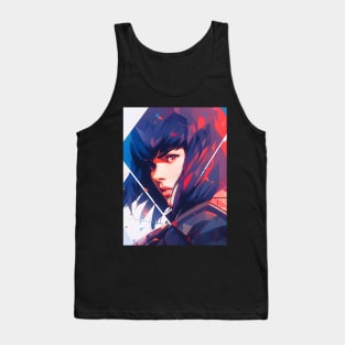 Cybernetic Journeys: Ghost in the Shell Aesthetics, Techno-Thriller Manga, and Mind-Bending Cyber Warfare Art Tank Top